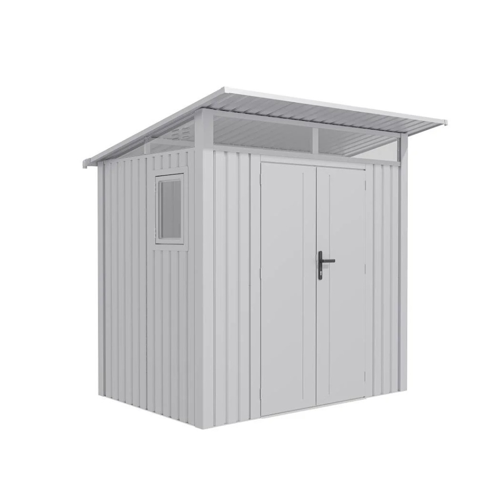 BillyOh Centro II Pent Aluminium Metal Shed White 7x6