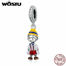 925 Sterling Silver Little Boy Charm Women Bead Wedding Pendant Fit Bracelet Necklaces DIY Fine Jewelry Making