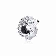 Hedgehog Charm Halloween Beads Christmas Keychain Charms Bracelet For Women Perfume Mother Kids Silver 925