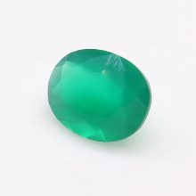 Low 3x5mm oval shape natural green agate loose gemstones