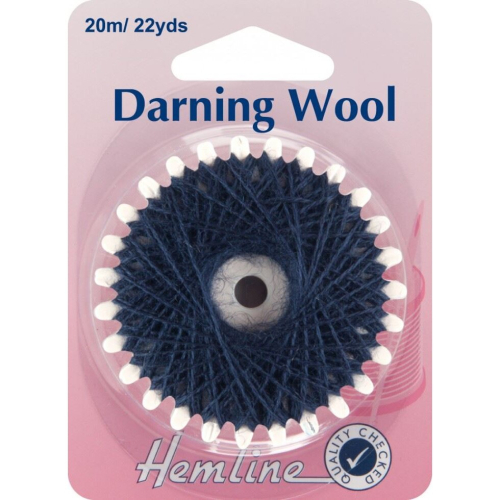 Hemline Darning Thread Navy Blue - 20 Metres - each