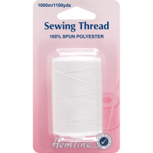 Hemline Polyester Sewing Thread White