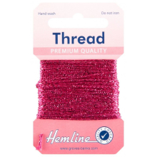 Hemline Glitter Thread Fuchsia
