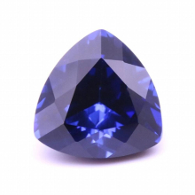 Lab Created Sapphire Synthetic Corundum Trillion Cut Faceted Gemstones 3mm-12mm Multiple Sizes For Jewelry Settings