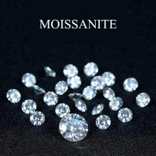 Rromotion 11pcs to 340pcs Small Loose Moissanite Gemstones 0.8mm to 2.9mm 1CT D Diamond Gem for Jewelry Material