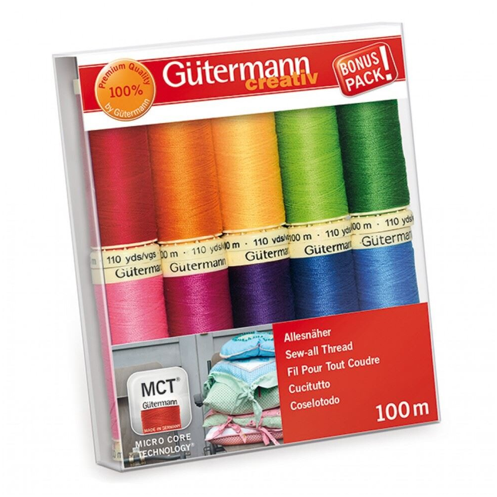 Gutermann Sew All Thread Set Bright - per pack