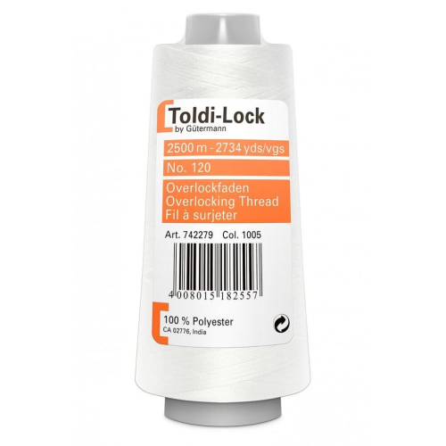 Gütermann Gutermann Toldi Lock Overlocker Thread 1005 - 2500 Metres - each