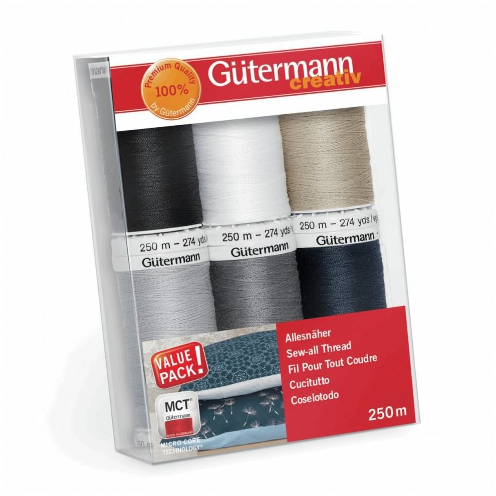 Gutermann Sew All Thread Set Classic Shades - per pack