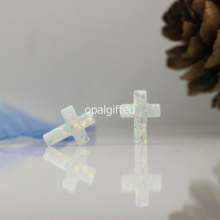 (3pcs/lot) shippping Hot 9x12mm Synthetic OP06 Light Loose Cross Opal Stone For Jewelry Making with High