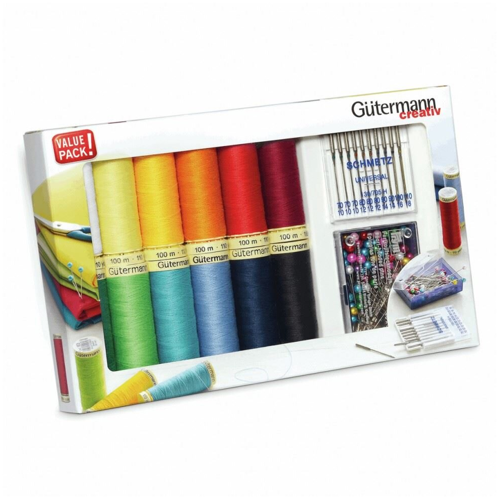 Gutermann Sew All Thread & Cartridge Pencil Set Multicoloured - per pack