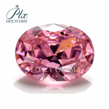 Zircon Crushed Ice Hybrid Oval Cut Pink VVS1 Loose Gemstone Jewelry Making