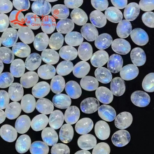 7*9mm oval shape natural moonstone DIY Decoration Jewelry Accessories Loose Gemstone