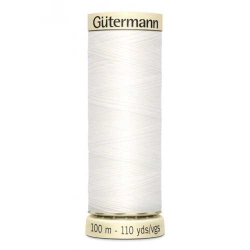 Gütermann Gutermann Sew All Polyester Sewing Thread White 800 - 100 Metres - each