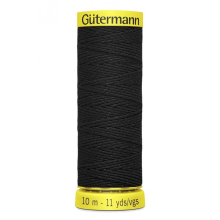 Gutermann Shirring Elastic Black - 10 Metres - each