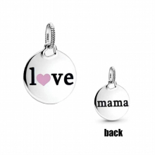 High S925 Sterling Silver Niche Personality 1:1 Heart-shaped Pendant Girl Classic Sweet Romantic Jewelry