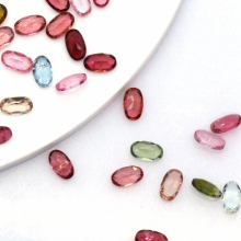 jewelry with loose gemstone Oval cut 3x4mm natural Rubellite red tourmaline