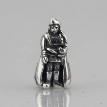 925 Sterling Silver Beads Charm Big General Zhu Dashan Boy Fit European Troll 3.0mm Bracelet Jewelry