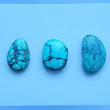 New,3 PCS Turquoise Natural pendant Cabochons,20x12x5mm,16x12x5mm,7.5g