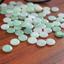 Natural A-goods jadeite jade safety clasp DIY jewelry semi-finished products with bracelet and loose beads