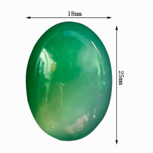 Green Agate 18*25mm Oval Minerale Gemstone Reiki Home Decoration Natural Stone Jewelry Accessories