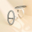 Ring Setting for 11x24mm Oval Cabochons Ring Blank Thai Sterling Silver Adjustable Ring Base SR0047 1
