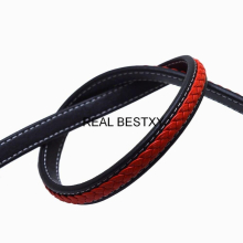 2m/lot Approx 12*6mm Red Wide Flat Braid Leather Cord, Bracelet Cord, DIY Accessory Cords for Bracelets making diy