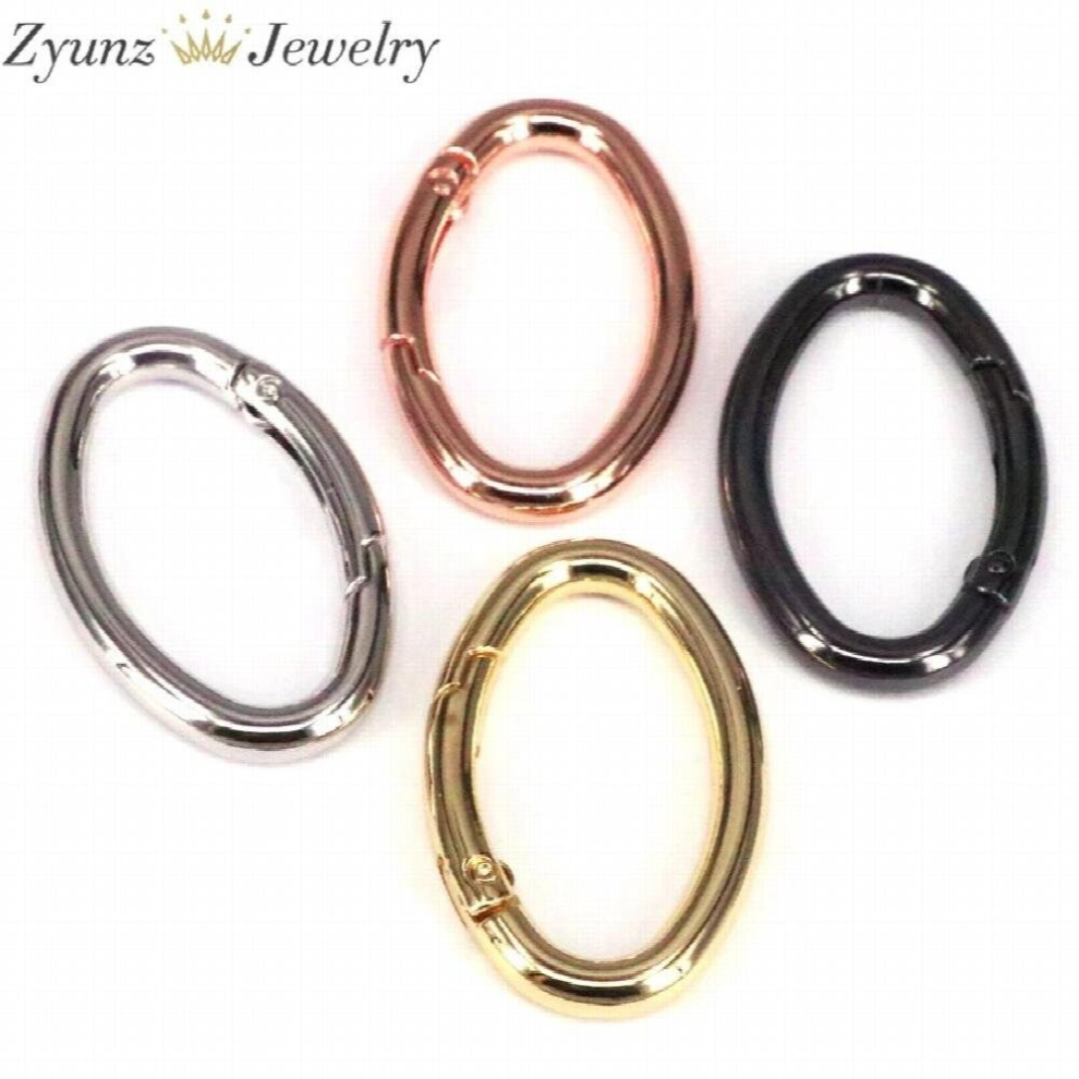 5Pcs, Oval Ring Spring Opening Purse Making Hardware Snap Trigger Clip 885668557017