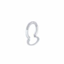 1pc 925 Sterling Silver Zircon Pave Ear Cuff No Piercing Wrap Earrings Earcuff For Women Girl Party Fine Jewelry Gift