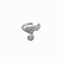 925 Sterling Silver Spring Earcuff Cuffs Earring Women No Piercing Clips Rock Punk Fine Jewelry Gift