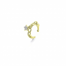 1Pcs Star Chain Zircon Ear Cuff for Women Charming Clip on Earring Earcuff Without Piercing Earrings Jewelry