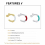 F.I.N.S 1PC Texture S925 Sterling Silver Ear Clip without Ear Hole Irregular Lines Enamel Stackable Catilage Earcuff 7