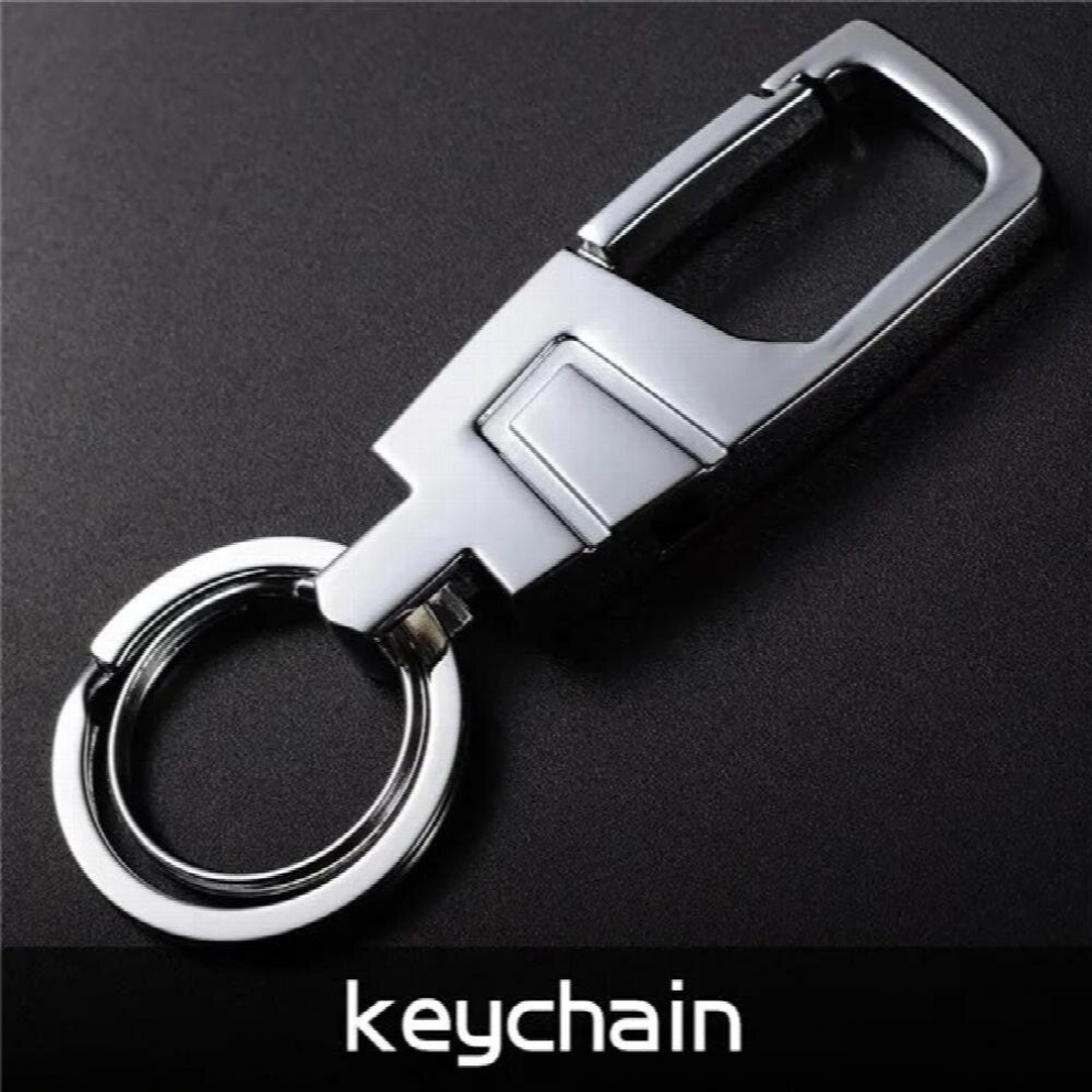 Lettering Men Women Key Chain Metal Car Key Ring Waist Hanged Key Holder Keychain With Two Rings Y60 885668570122