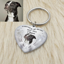 Personalized Urn Keychain Pet Photo Keychain Ash Container Dog Urn Key Chain Cat Cylinder Cremation Urn Keyring Ashes Jewelry