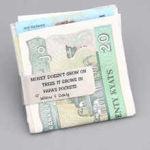 Money Clip Name Specialised Gift Money Holder Engraved Souvenir Dad Present Fathers Gift Personality Father