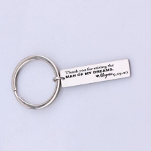 Name Keychain Father Mothers Mother-in-law Father-in-law Gift Thank You For Raising The Man Of My Dreams