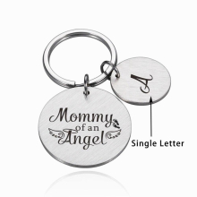 Mothers Gift Keychain Father Single Letter Customization Keyring Personalized Keychains For Men Jewelry