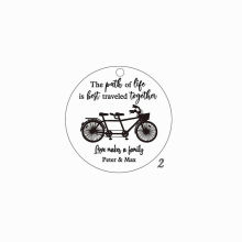 Personalized Stainless Steel Love Makes A Family Bicycle Keychain Jewelry Souvenir for Father?s