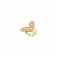 1Pcs Pearls Crystal Ear Cuff Clip Women No Pierced Mermaid Without Hole Ear Wrap Earcuff Clips Jewelry
