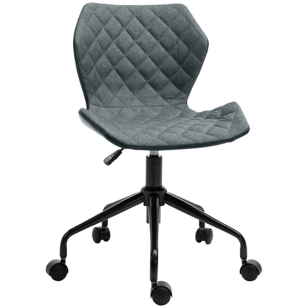 Home Office Swivel Computer Desk Chair Nylon Wheels Adjustable Height