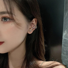 Earrings For Women Metal Ear Cuff Ear Crystal Clip For Stud WomenPierced Small Earcuff Ear Wrap Bone Ear Clips Star Type Jewelry