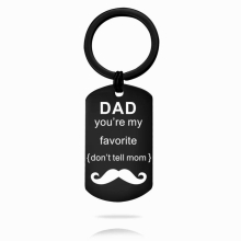304 Stainless Steel Military Keychain DAD Youre My Favorite Fathers Gift