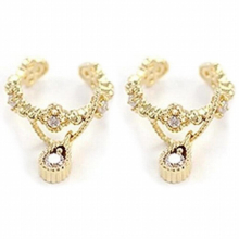 1piece Vintage No Pierced Ear Cuff Clip for Women Punk Personality Crystal Earrings Wrap Earcuff Brincos
