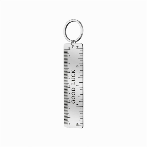 Personalized Name Ruler Keychain Ruler Stainless Steel Key Chain Fathers Gift 1