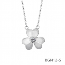 Small Flower Necklace Pendant Women Jewelry Girl BGN12-S
