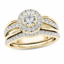 14K Yellow Ring Natural 2 Carats Moissanite Jewelry Gemstone for Women Anillos De Bizuteria Wedding 14K Jewelry