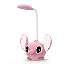(Angel) Lilo & Stitch Led Desk Lamp With Pencil Sharpener Foldable Light Cute Desk Lamp Usb Recharge Light Gift From Classmates