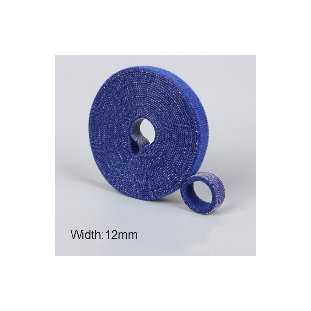 (Blue, 5M) 5M/Roll 12Mm Width Cable Organizer Usb Cable Winder Management Nylon Free Cut Ties Mouse Earphone Cord Cable Ties 9149027265144