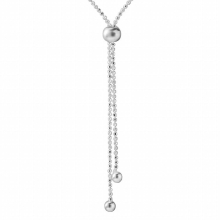 Pure 925 Sterling Silver Long Necklaces For Women Tassel Sweater Beads Chains Necklace Female Fine Jewelry 925