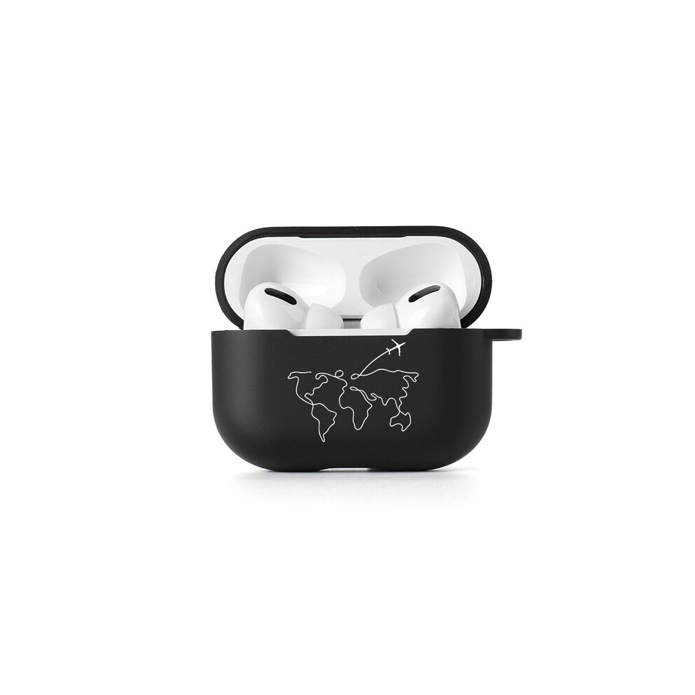 (1394, For Airpods Pro) Compatible Apple Airpods2/3/pro Black Minimalist Slogan Headphone Cases-image-OPC-PCV77YM-NEW