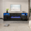 Living And Home Recessed Electric Fireplace TV Stand with Closed Storage 2